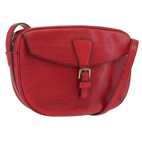LOUIS VUITTON Epi Jeune Fille MM Shoulder Bag Red M52157 LV Auth ARZ077