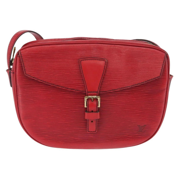 LOUIS VUITTON Epi Jeune Fille MM Shoulder Bag Red M52157 LV Auth ARZ077