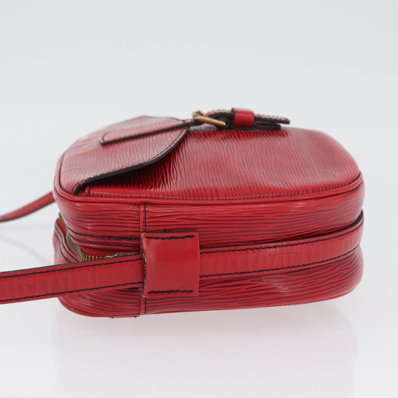 LOUIS VUITTON Epi Jeune Fille MM Shoulder Bag Red M52157 LV Auth ARZ077