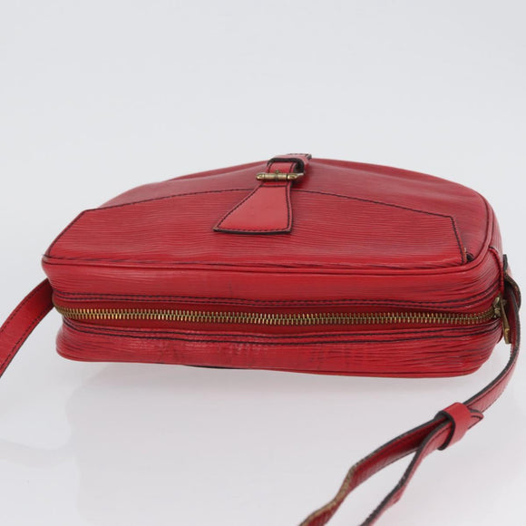 LOUIS VUITTON Epi Jeune Fille MM Shoulder Bag Red M52157 LV Auth ARZ077