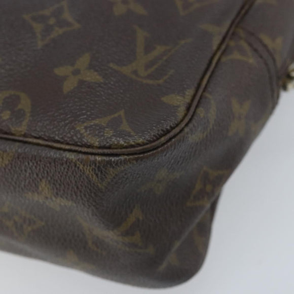LOUIS VUITTON Monogram Trousse Toilette 28 Clutch Bag M47522 LV Auth ARZ078