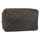 LOUIS VUITTON Monogram Trousse Toilette 28 Clutch Bag M47522 LV Auth ARZ078-1