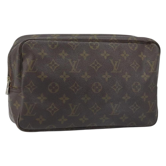 LOUIS VUITTON Monogram Trousse Toilette 28 Clutch Bag M47522 LV Auth ARZ078