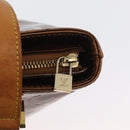 LOUIS VUITTON Monogram Vernis Houston Hand Bag Bronze M91122 LV Auth ARZ080-17