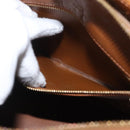 LOUIS VUITTON Monogram Vernis Houston Hand Bag Bronze M91122 LV Auth ARZ080-22