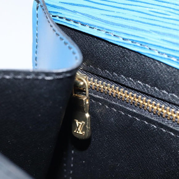 LOUIS VUITTON Epi Art Deco Clutch Bag Blue M52635 LV Auth ARZ083