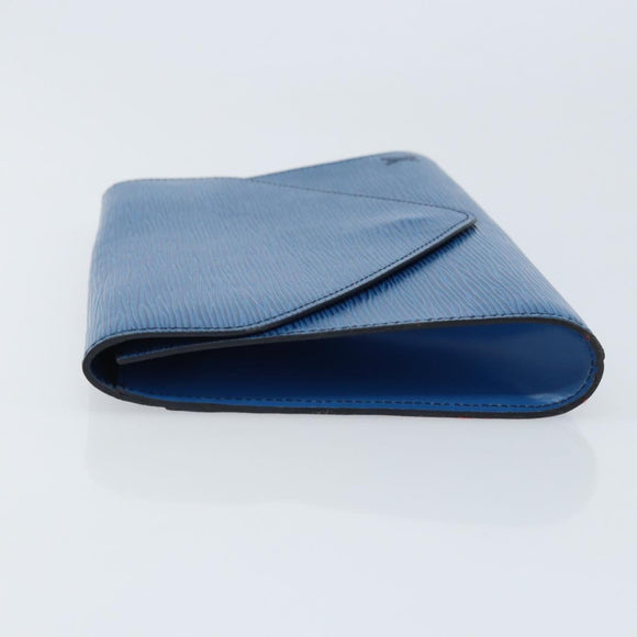 LOUIS VUITTON Epi Art Deco Clutch Bag Blue M52635 LV Auth ARZ083