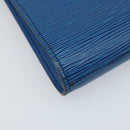 LOUIS VUITTON Epi Art Deco Clutch Bag Blue M52635 LV Auth ARZ083-9