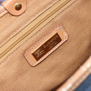 Burberrys Nova Check Hand Bag PVC 2way Blue Gold Auth ARZ085-11