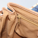 Burberrys Nova Check Hand Bag PVC 2way Blue Gold Auth ARZ085-22