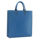 LOUIS VUITTON Epi Sac Plat Hand Bag Blue M52075 LV Auth ARZ090-1