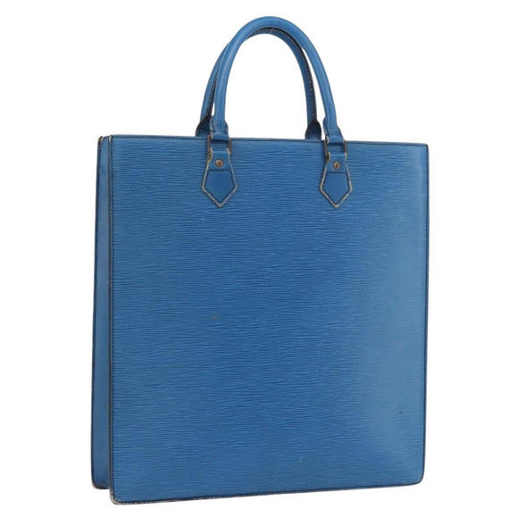 LOUIS VUITTON Epi Sac Plat Hand Bag Blue M52075 LV Auth ARZ090