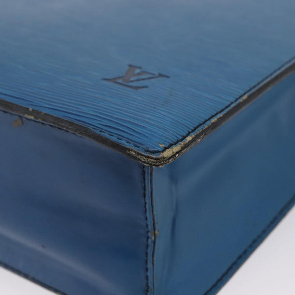 LOUIS VUITTON Epi Sac Plat Hand Bag Blue M52075 LV Auth ARZ090