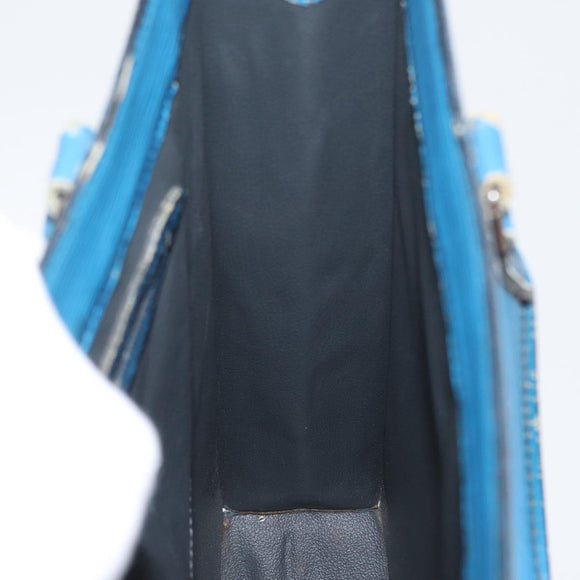 LOUIS VUITTON Epi Sac Plat Hand Bag Blue M52075 LV Auth ARZ090