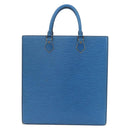 LOUIS VUITTON Epi Sac Plat Hand Bag Blue M52075 LV Auth ARZ090-13
