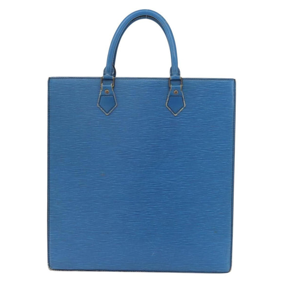 LOUIS VUITTON Epi Sac Plat Hand Bag Blue M52075 LV Auth ARZ090