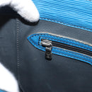 LOUIS VUITTON Epi Sac Plat Hand Bag Blue M52075 LV Auth ARZ090-21