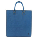 LOUIS VUITTON Epi Sac Plat Hand Bag Blue M52075 LV Auth ARZ090-2