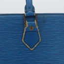 LOUIS VUITTON Epi Sac Plat Hand Bag Blue M52075 LV Auth ARZ090-3