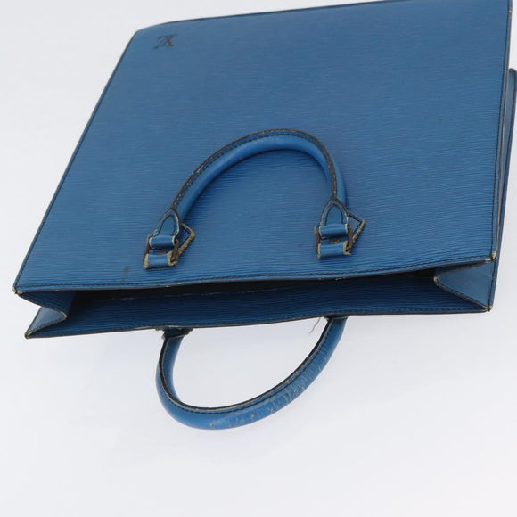 LOUIS VUITTON Epi Sac Plat Hand Bag Blue M52075 LV Auth ARZ090