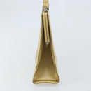 FENDI Handtasche Leder Elfenbein Silber Auth ARZ093-4