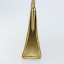 FENDI Handtasche Leder Elfenbein Silber Auth ARZ093-5