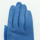HERMES Medor Gloves Leather 6 1/2 Blue Auth ARZ096V-11