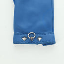 HERMES Medor Gloves Leather 6 1/2 Blue Auth ARZ096V-12