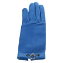 HERMES Medor Gloves Leather 6 1/2 Blue Auth ARZ096V-2