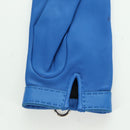 HERMES Medor Gloves Leather 6 1/2 Blue Auth ARZ096V-8