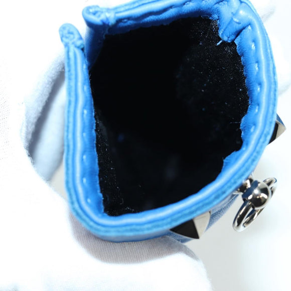 HERMES Medor Gloves Leather 6 1/2 Blue Auth ARZ096V