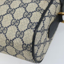 GUCCI GG Supreme Sherry Line Shoulder Bag PVC Navy Gold 56 02 005 Auth ARZ102-12