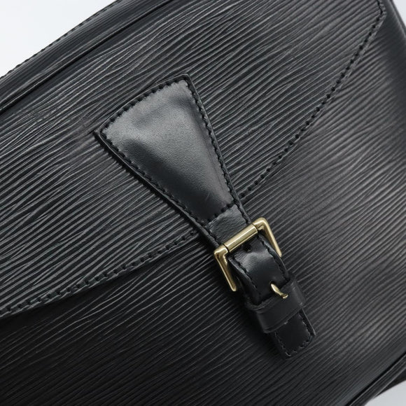 LOUIS VUITTON Epi Jeune Fille MM Shoulder Bag Black M52152 LV Auth ARZ104