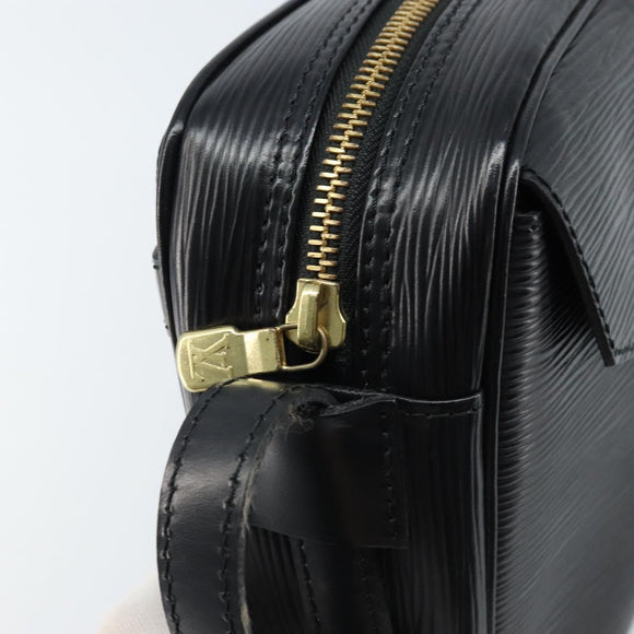 LOUIS VUITTON Epi Jeune Fille MM Shoulder Bag Black M52152 LV Auth ARZ104