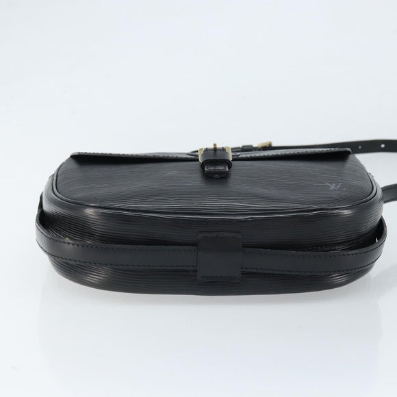 LOUIS VUITTON Epi Jeune Fille MM Shoulder Bag Black M52152 LV Auth ARZ104