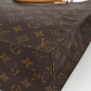 LOUIS VUITTON Monogram Sac Plat Hand Bag M51140 LV Auth ARZ108-15