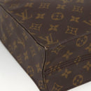 LOUIS VUITTON Monogram Sac Plat Hand Bag M51140 LV Auth ARZ108-16