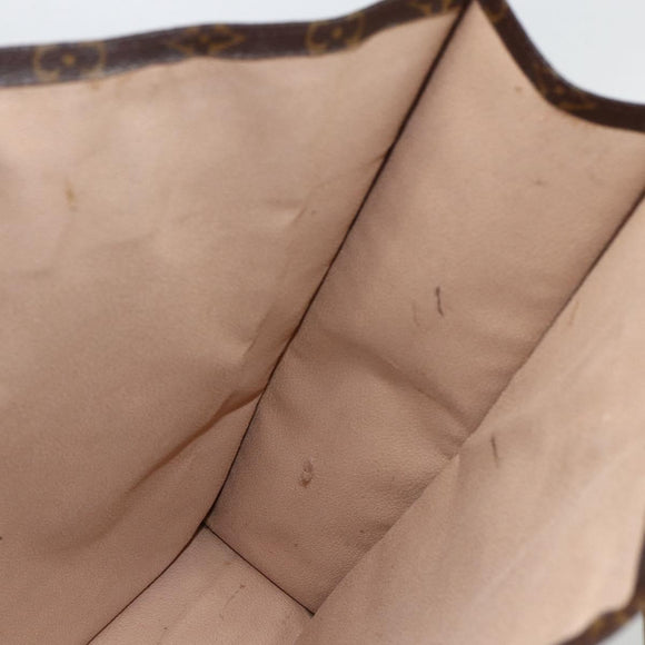 LOUIS VUITTON Monogram Sac Plat Hand Bag M51140 LV Auth ARZ108