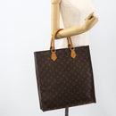 LOUIS VUITTON Monogram Sac Plat Hand Bag M51140 LV Auth ARZ108-19