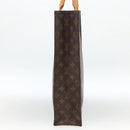LOUIS VUITTON Monogram Sac Plat Hand Bag M51140 LV Auth ARZ108-3