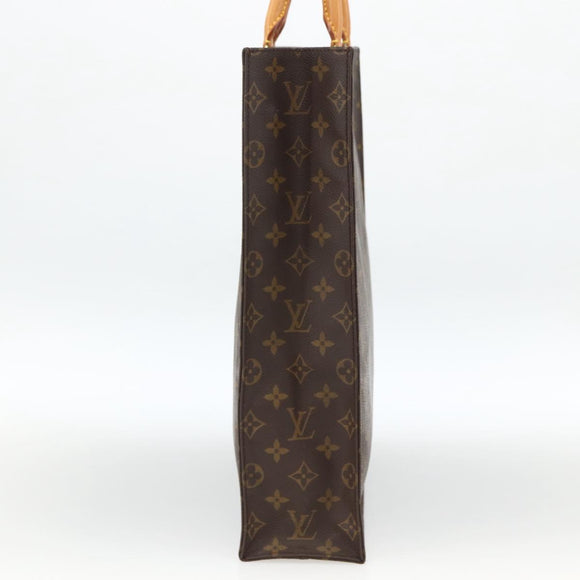 LOUIS VUITTON Monogram Sac Plat Hand Bag M51140 LV Auth ARZ108