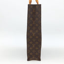 LOUIS VUITTON Monogram Sac Plat Hand Bag M51140 LV Auth ARZ108-4