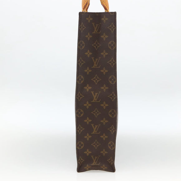 LOUIS VUITTON Monogram Sac Plat Hand Bag M51140 LV Auth ARZ108