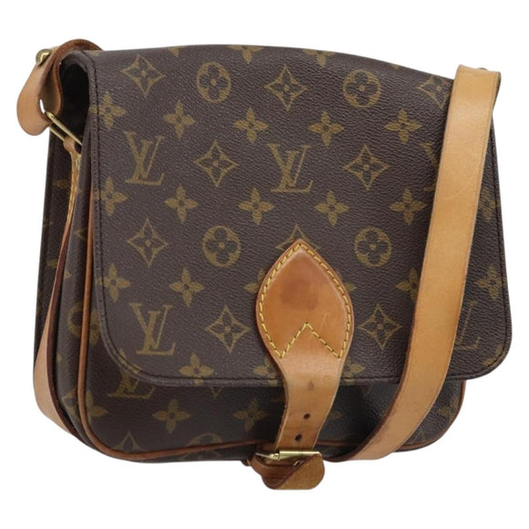 LOUIS VUITTON Monogram Cartouchiere MM Shoulder Bag M51253 LV Auth ARZ112