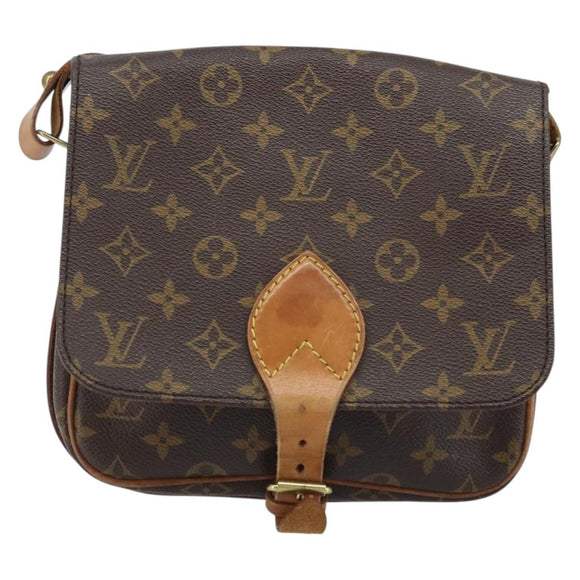 LOUIS VUITTON Monogram Cartouchiere MM Shoulder Bag M51253 LV Auth ARZ112