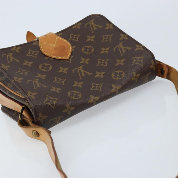 LOUIS VUITTON Monogram Cartouchiere MM Shoulder Bag M51253 LV Auth ARZ112