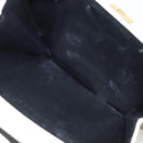 Salvatore Ferragamo Gancini Umhängetasche Leder Weiß Gold Auth ARZ115-23