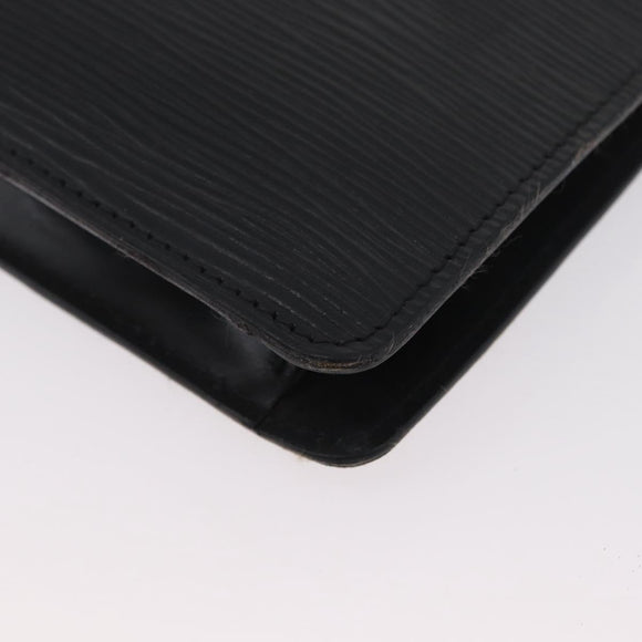 LOUIS VUITTON Epi Montaigne 27 Clutch Bag Black M52652 LV Auth ARZ117