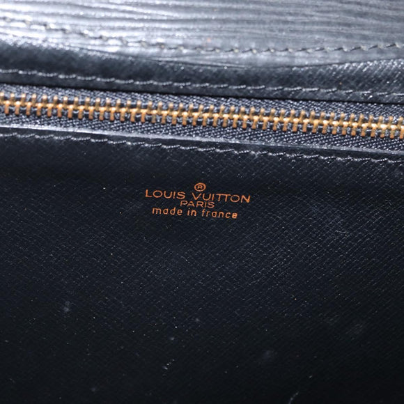 LOUIS VUITTON Epi Montaigne 27 Clutch Bag Black M52652 LV Auth ARZ117