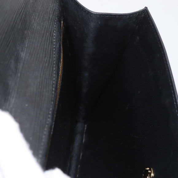 LOUIS VUITTON Epi Montaigne 27 Clutch Bag Black M52652 LV Auth ARZ117